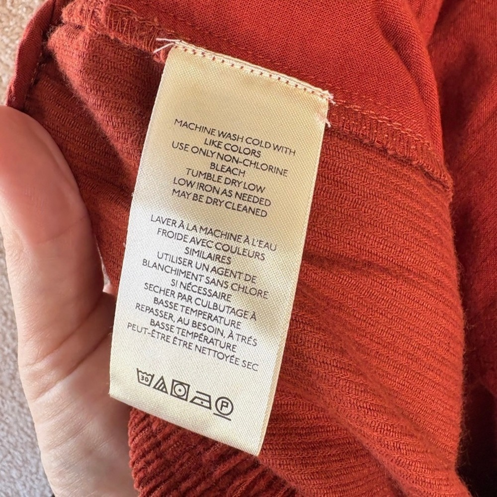 NWT Anthropologie MAEVE Wide Leg Corduroy Trouser Pants Size Large - Picture 10 of 11